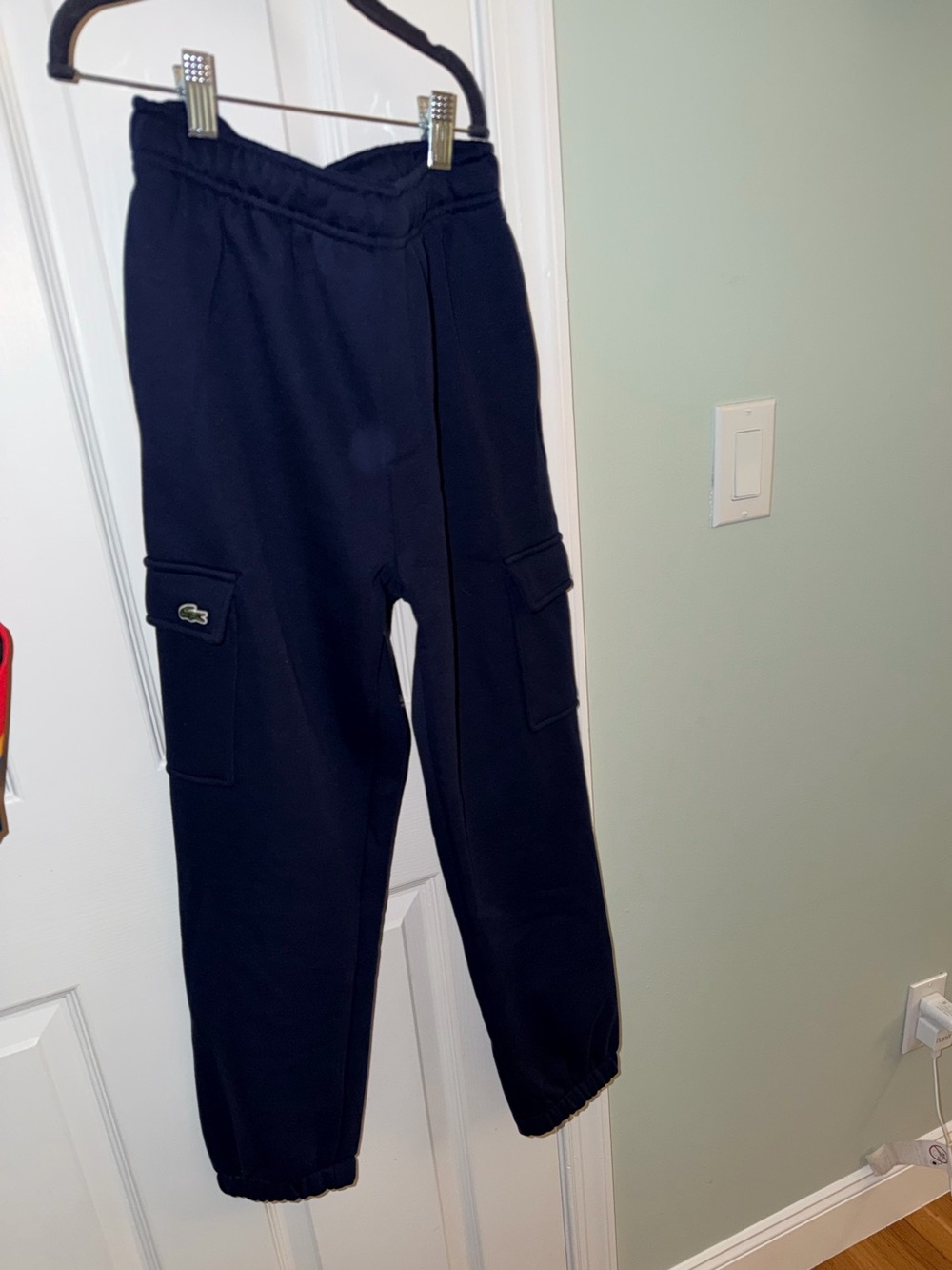 Lacoste Kids Navy Cargo Joggers size 12/M